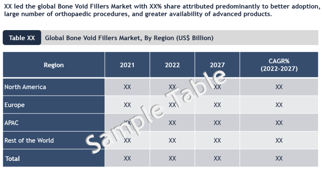 Bone Void Fillers Market