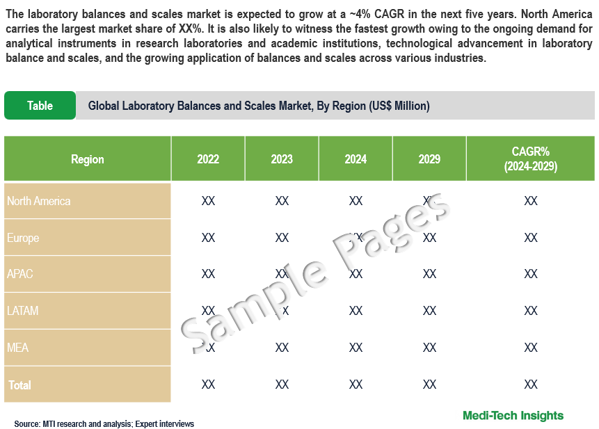 Laboratory Balances and Scales Market - Sample Deliverables