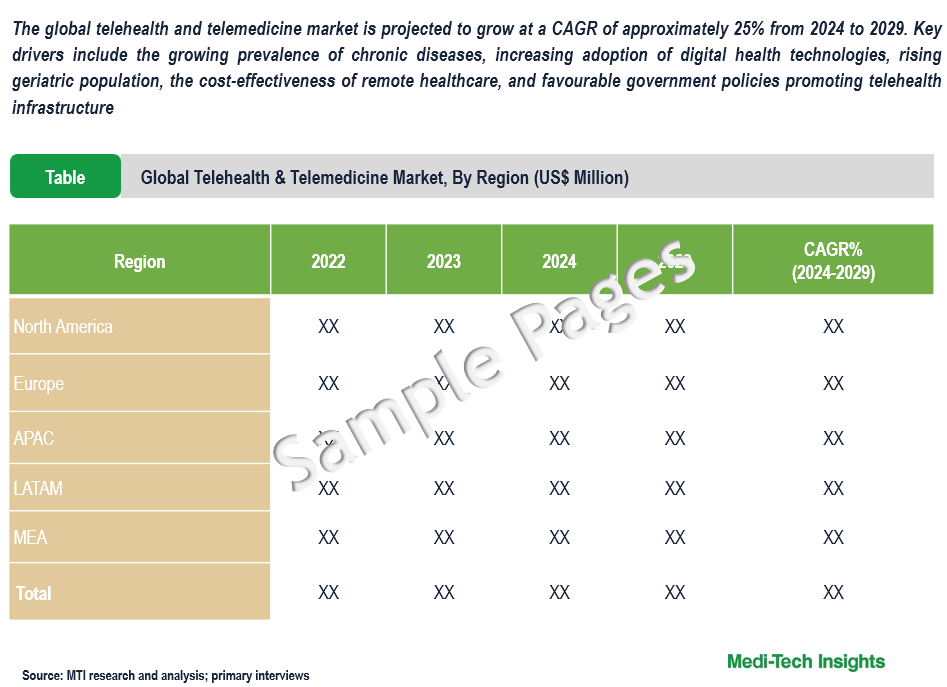 Telehealth & Telemedicine Market - Sample Deliverables